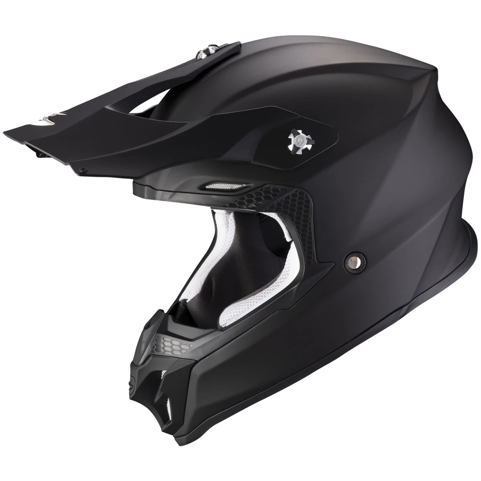 Casque de cross Scorpion VX-16 Evo Air Solid noir mat casque d'enduro... - Photo 1/1