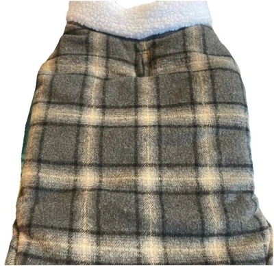 The Prairie by Rachel Ashwell Dog Coat Plaid Jacket Windproof Fleece Lined XS - Image 1 of 4