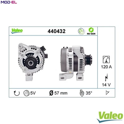 ALTERNATOR 440432 FOR FORD AUSTRALIA JZDA 2.5L HYDA 2.5L 5cyl FOCUS Hatchback - Image 1 of 4