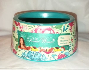 Pioneer Woman piccolo piatto ciotola per animali domestici in melamina floreale 14 oz. Nuovo - Foto 1 di 5