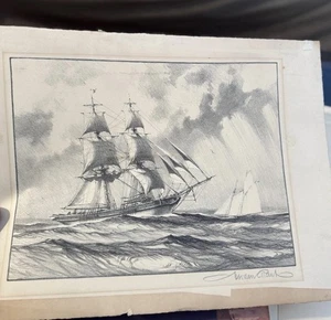 Gordon Grant 1875-1962 'Saucy Brig’ Signed Limited Lithograph Out Of Frame! - Picture 1 of 1