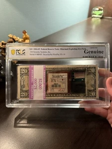 PCGS Graded Exploding Dye Pack 2004-2009 OLDER $20 Notes Genuine - Picture 1 of 7