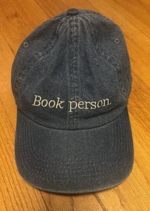 Book Person Denim Hat Embroidered Book Of The Month Reading Gift Reader Lover - Picture 1 of 6