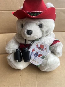 1995 Santa Bear Plüsch Dayton Hudson Conservation Corps Logbuch Fernglas Mütze - Bild 1 von 4