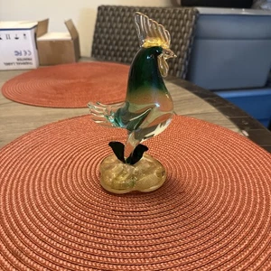 Murano style glass rooster 7” - Picture 1 of 13