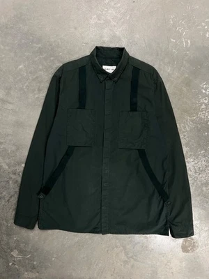 Helmut Lang Utility Shirt Mens Size M Dark Green Military Surplus Cargo - Image 1 of 4