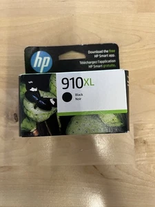 HP 910XL Black High Yield Ink Cartridge Exp 2025+ OEM Sealed - Photo 1/3