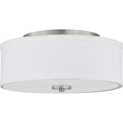 ​Progress Lighting Inspire 13" Brushed Nickel LED Flush Mount Ceiling Light​ - Image 1 of 4