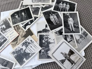 50 World War II Era Military Black & White Photos with history written on back - Picture 1 of 7