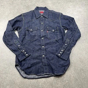 Levi's Raw Denim Royal Order Sonderedition Indigorot Tab Denim Shirt Herren M - Bild 1 von 8