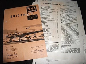 BRISTOL BRIGAND I. ORIGINAL 1945 AIR PUBLICATION 2575A SUPPLEMENT, AMENDMENT - Picture 1 of 2