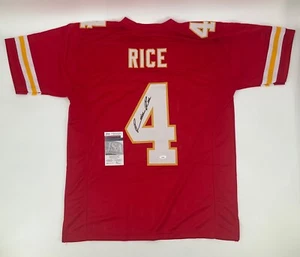 RASHEE RICE KANSAS CITY CHIEFS AUTOGRAPHED STITCHED JERSEY JSA WITNESS COA - Picture 1 of 3