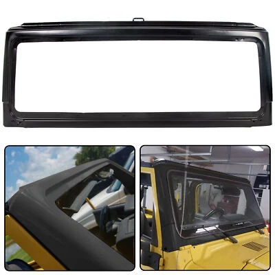 Black Front Windshield Frame For 2003 -2006 Jeep Wrangler TJ 55395014AB Foto 1 de 4