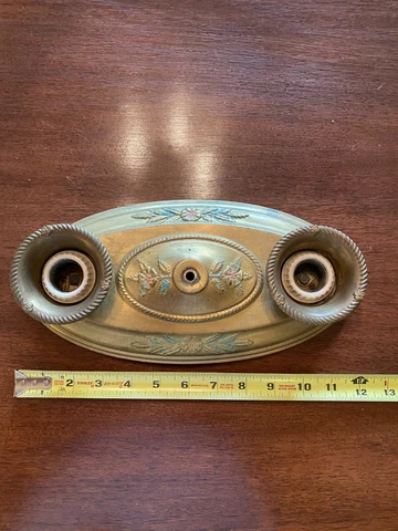 ANTIQUE DECO, 1930's  FLUSH MOUNT CEILING LIGHT FIXTURE Cover