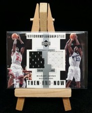 2002-03 NBA UD Championship Drive Michael Jordan Then & Now Dual Jersey Bulls SP