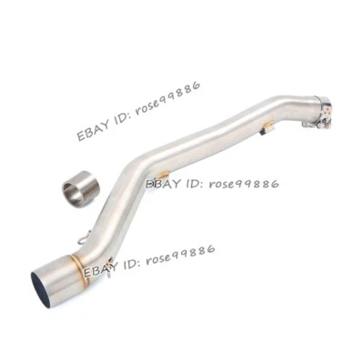 For Suzuki DRZ400 2000-2024 Exhaust System Middle Link Pipe Stainless Steel Tube - Image 1 of 4