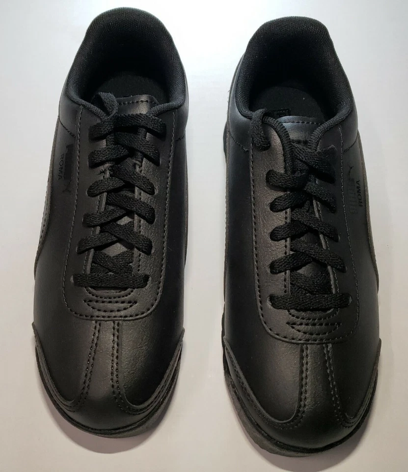 Puma Roma Basic Youth Shoes Black Size 5.5