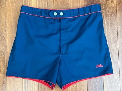 Vintage SandBridge Swim Trunk Board Shorts Swimwear Beachwear Blue MED 32/34 USA - Image 1 of 4