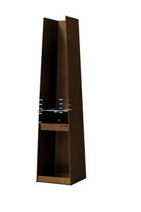 Grillkamin MARIO CORTEN Stahl Gartengrillkamin Höhe 1,80 m Edelstahl Grillrost - Bild 1 von 5