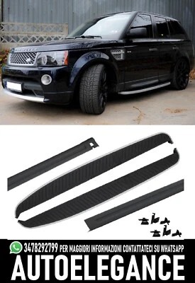 PEDANE LATERALI RANGE ROVER SPORT 2005-2012 SOTTOPORTA IN ALLUMINIO / ABS - Imagen 1 de 4