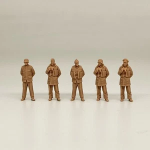 1/72 Scale German Crew Officers 5 Figures Resin Model Miniature Military Modern - Picture 1 of 5
