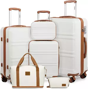 Kofferset Reisekoffer Set Gepäcksets 6 Teilig, Koffer Set mit Beautycase Kosmeti - Bild 1 von 8