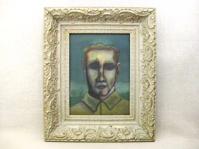 Сюрреалистический мужской портрет картина в рамке оригинальное настенное искусство капризный домашний декор - Изображение 1 из 3