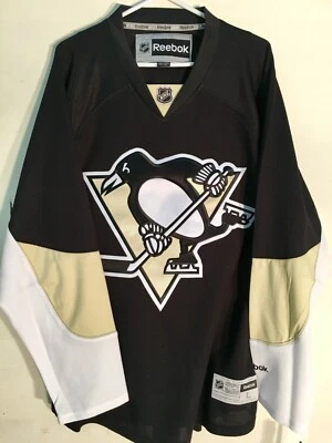 Reebok Premier NHL Jersey Pittsburgh Penguins Team Black sz L - Image 1 of 2