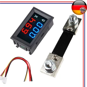 Blau Rot Dual Led-anzeige Mini Digital Voltmeter Amperemeter DC 100V 100A Panel - Bild 1 von 10