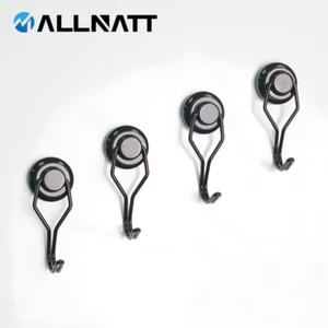 Imanes de tierra de neodimio ALLNAT - Gancho de cocina giratorio fuerte negro - Imagen 1 de 20