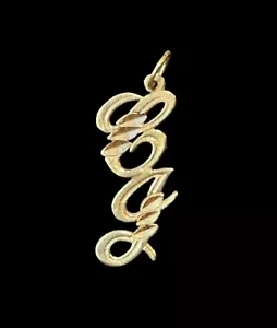 Vintage CJ 14kt Gold Initialen Anhänger signiert Diamantschliff - Bild 1 von 5
