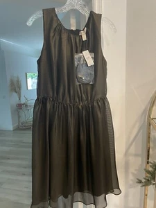 NEW Ann Taylor Loft Dress Bronze Metallic Shimmer Lined Sz 6 Party Cocktail $89 - Picture 1 of 6