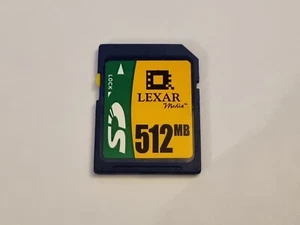 LEXAR 512MB SD Card for Camera 3DS WII - UK SELLER - FREE POSTAGE - Picture 1 of 1