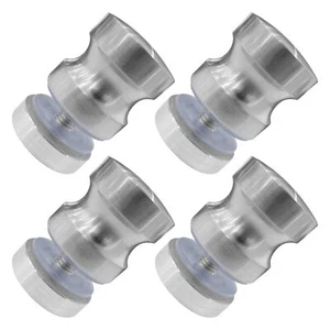 4 Pcs Shower Glass Door Handle Stainless Steel Shower Doors Knob Solid One Si... - Picture 1 of 7