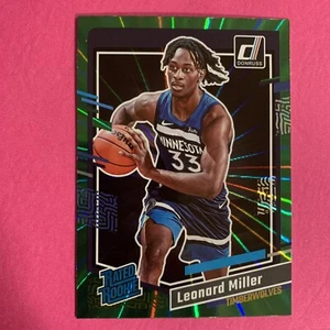 ๐ถ 2023-24 Donruss Leonard Miller Green Laser Holo Rated Rookie #209 - Picture 1 of 2