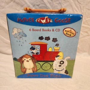 Mother Goose "Puppy Dog Tails" Read Aloud Musical Fun 6 Board Books and Cd - Picture 1 of 6