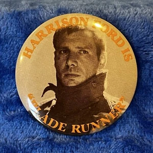 Blade Runner Kino Promo Pinback Button 2,25" WB Harrison Ford 1981 Vintage - Bild 1 von 4