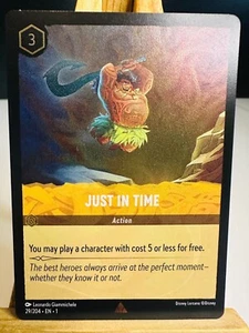 Just in Time 29/204 [Rare Foil] [The First Chapter] Disney Lorcana - Picture 1 of 3