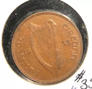 Irlanda 1933 mezzo penny KM 2 XF+ - Foto 1 di 2