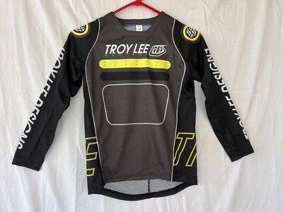 Camiseta deportiva para bicicleta Troy Lee Designs TLD YOUTH Sprint LS negra/gris mediana MUESTRA Foto 1 de 3