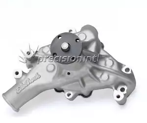 EDELBROCK 8811 VICTOR SERIES WATER PUMP LONG SATIN FINISH SB CHEV 283-400 V8 S/S - Picture 1 of 1