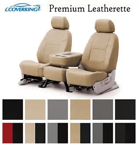 Fundas de asiento personalizadas Coverking primera fila de cuero sintético premium - 12 opciones de color - Imagen 1 de 7