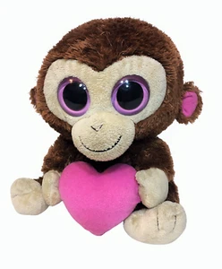 RARO MUY BUEN ESTADO TY Gorro Boos Buddies Casanova Mono Marrón Peluche Boo 9 pulgadas - Imagen 1 de 8