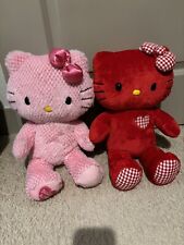 Build A Bear Hello Kitty Pink And Red Gingham Euc