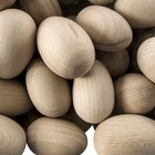 Wooden Eggs |3 Sizes| Natural Beech Plain Easter Decorations Crafts Woodworking