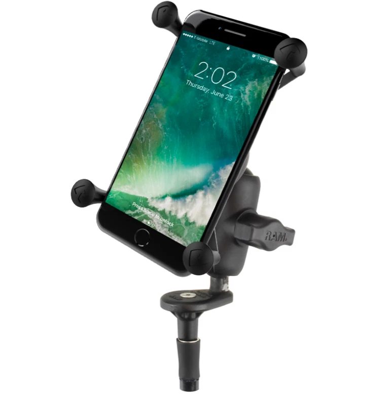 RAM-B-176-A-UN10U RAM Mounts X-Grip® Large Phone Mount with Motorcycle Fork Stem - Image 1 of 1