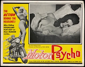 MOTORPSYCHO Original Movie Lobby Card Poster Russ Meyer Biker Gang Sexploitation - Picture 1 of 2