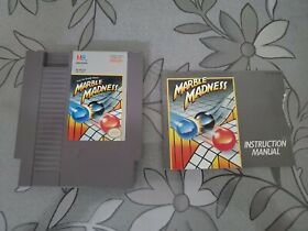 NES Marble Madness 1988 Nintendo Game and Manual Original FREE SHIPPING Great 👍
