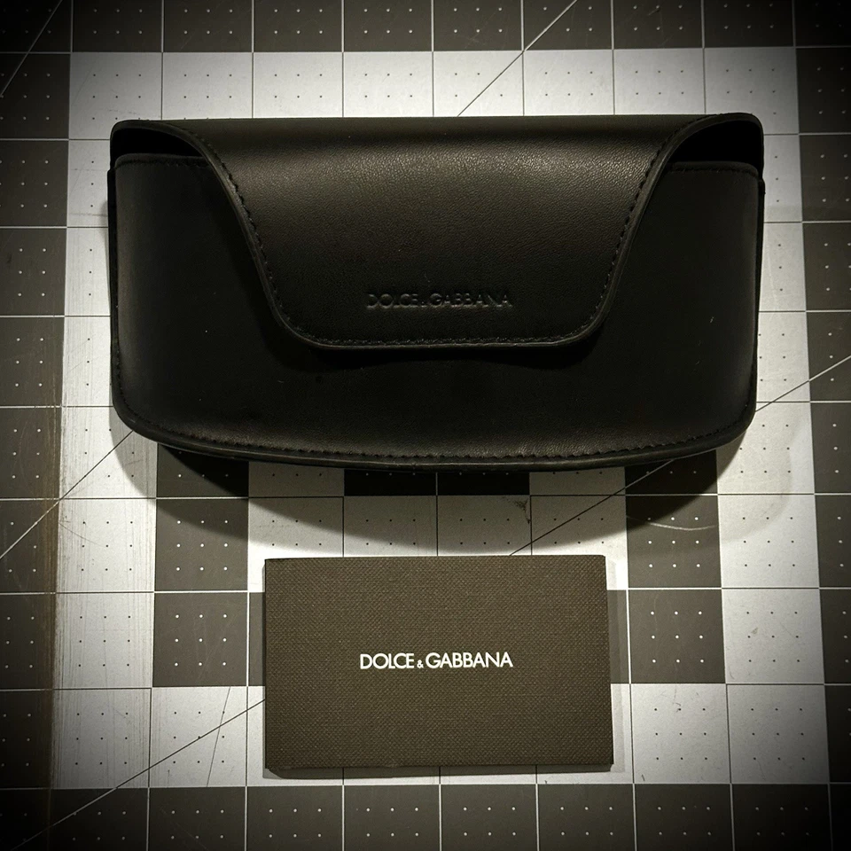 Dolce & Gabbana Eyeglasses Sunglasses Black Case Semi-Soft Shell Magnet Flip Top - Image 1 of 2