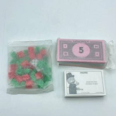 HASBRO MONOPOLY Classic Game Replacement Set Houses Hotels Money Cards NEW - Image 1 of 4